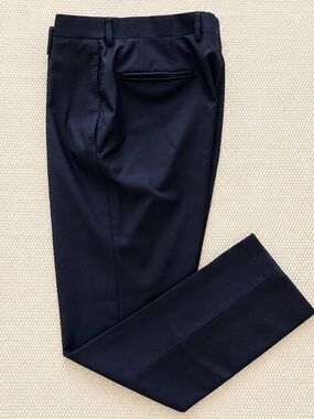 Knot Standard Custom 100% Wool Navy Dress Pants 33 x 33